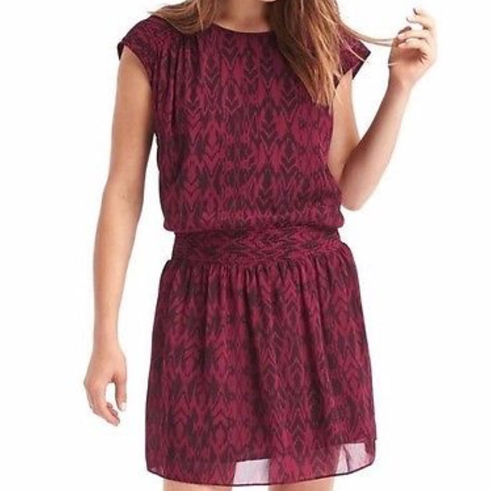 Gap dress plum print